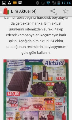 Akt&uuml;el &Uuml;r&uuml;nler A101, Bim, Şok截图5