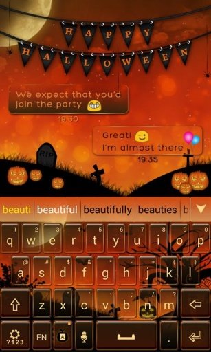 Happy Halloween Keyboard Theme截图2