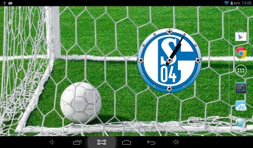 FC Schalke 04 Clock Widget截图1