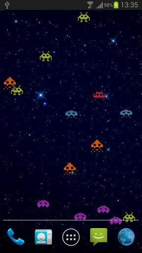 Invaders Game Live Wallpaper截图1