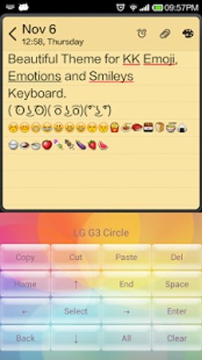 Colorful Circle Emoji Keyboard截图6