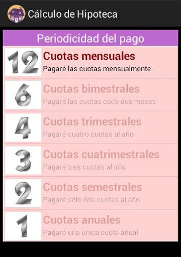 Cálculo de Hipoteca截图3