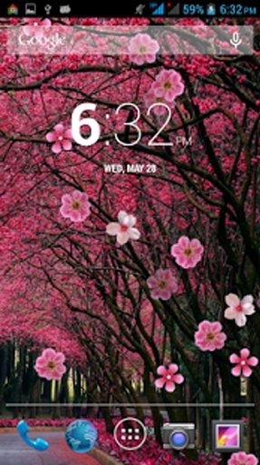 Galaxy S5 Sakura HD LWP截图3