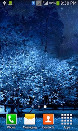 Blue Night Nature HD Wallpaper截图6