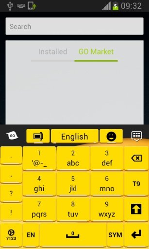 键盘的Android黄色截图6