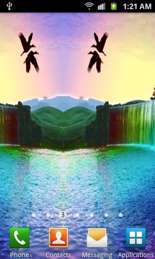 5D Rainbow Waterfall LWP截图1