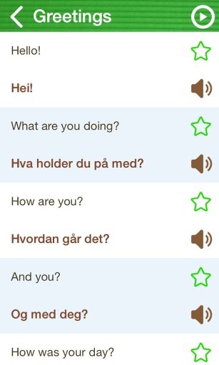 Learn Norwegian Phrasebook截图3