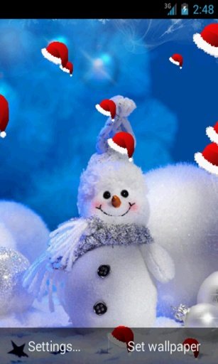 Christmas Snowman HD Wallpaper截图6