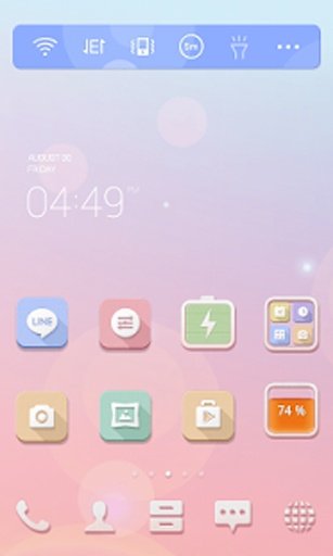 Simple Pastel Sky Dodol Theme截图3