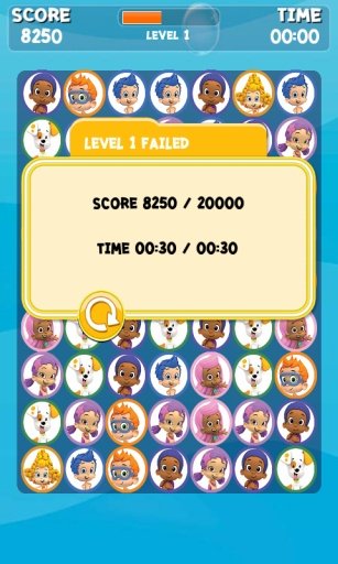 Bubble Guppies 3Match Game截图2