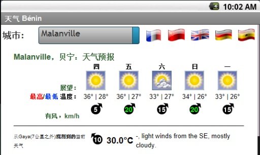 Météo Bénin截图4