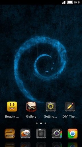 Blue Texture C Launcher Theme截图1