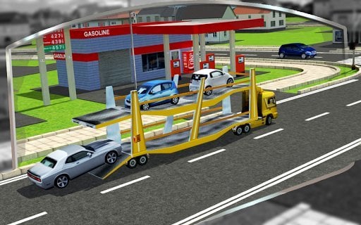 3D Car Transport Trailer Free截图5