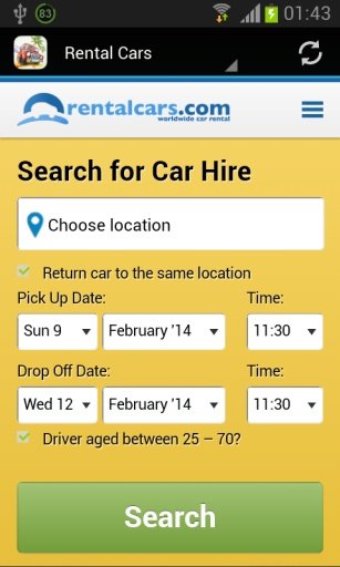 Find Rental Car截图4
