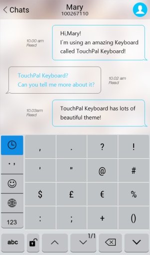 Simple iOS TouchPal Keyboard截图5