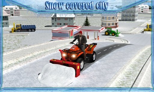 Snow Blower Truck Simulator 3D截图2