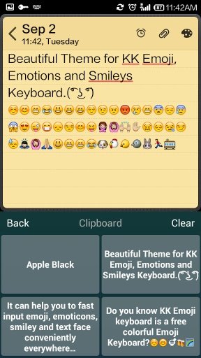 Smart Black Keyboard - Emoji截图5