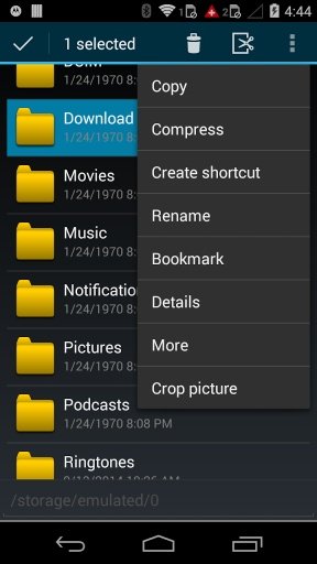 File Manager - Moto E G Nexus截图2