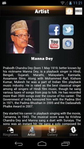 Manna Dey Bengali Ringtones截图4