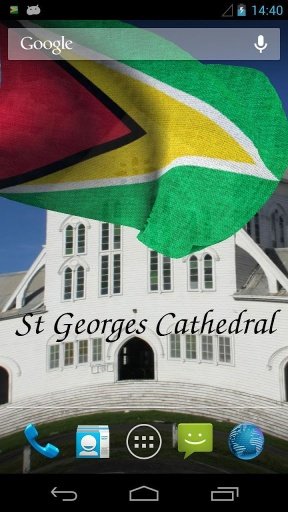 3D Guyana Flag Live Wallpaper截图3