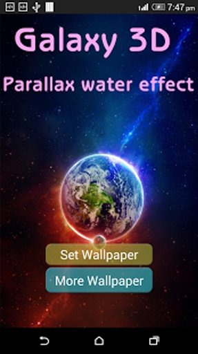 Galaxy 3D Parallax WaterEffect截图3