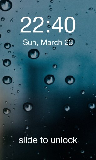 iOS - Rainy Days LockScreen截图5