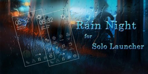 Rain Night Icons &amp; Wallpapers截图4