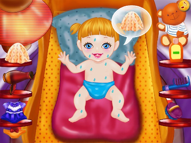 婴儿沐浴女孩子的游戏截图5