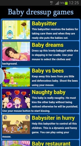 Baby Dressup Games Free截图2