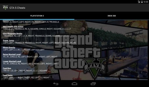 GTA 5 Cheats - PS3 and Xbox截图6