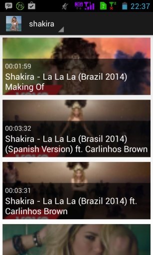 Shakira video song截图2