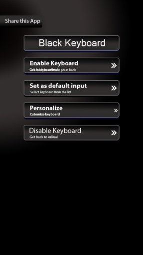 Stylish Black Keyboard截图3