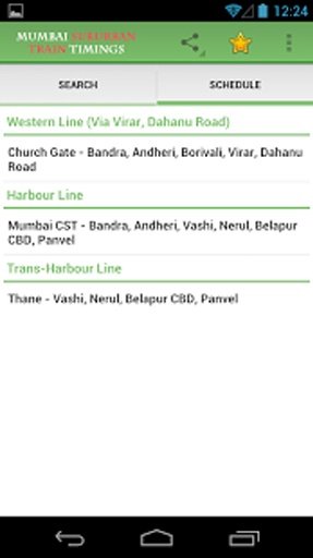 Mumbai Suburban Train Timings截图5