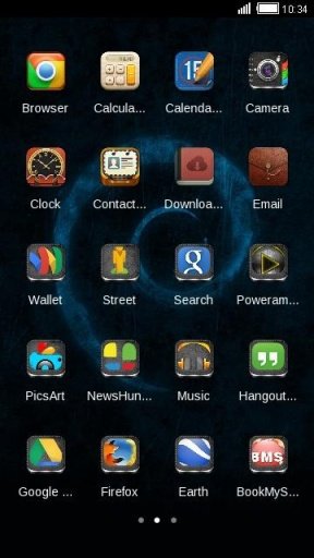 Blue Texture C Launcher Theme截图5