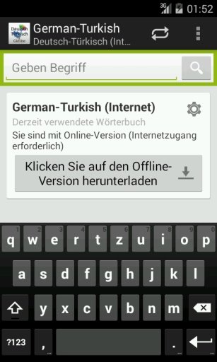 German-Turkish Dictionary截图2