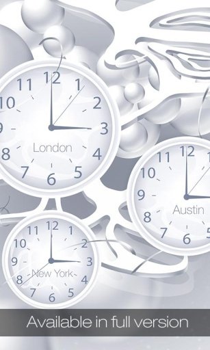 White clock live wallpaper HD截图2