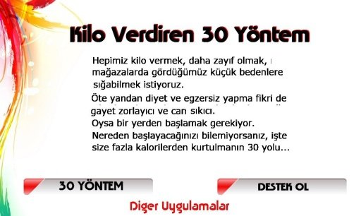 Kilo Verdiren 30 Yöntem截图1