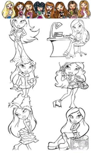 Coloring Book Bratz截图2