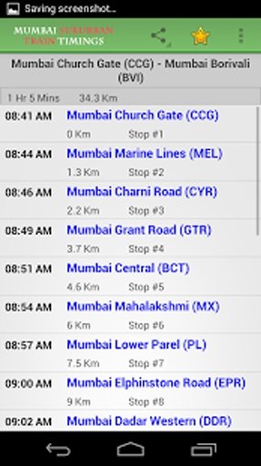 Mumbai Suburban Train Timings截图8