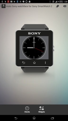 moto Sony Clock Widget截图2