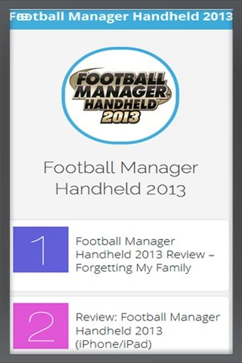 Football Manager 2013 Tip截图5