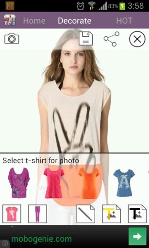 Photo Change Tshirt Editor截图1