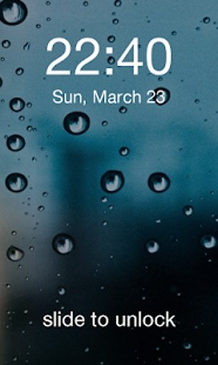 iOS - Rainy Days LockScreen截图6