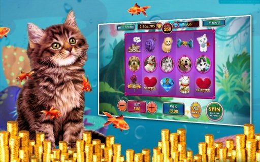 Slots: Puppy Love Vegas Pokies截图1