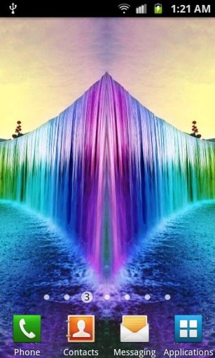 5D Rainbow Waterfall LWP截图2