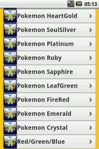 Pokemon All Series Cheats Free截图5