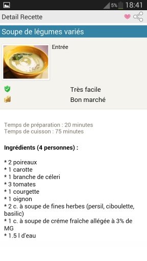 Recettes R&eacute;gime截图4