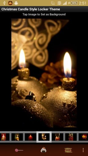 Christmas Candle Locker Theme截图4