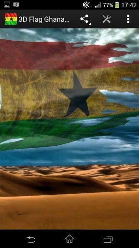 3D Flag Ghana LWP截图4