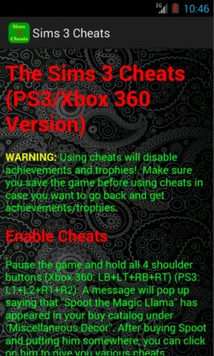 Cheats &amp; Guide for Sims 3截图6